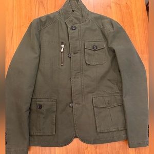 Military uniform blazer jacket green mens Large